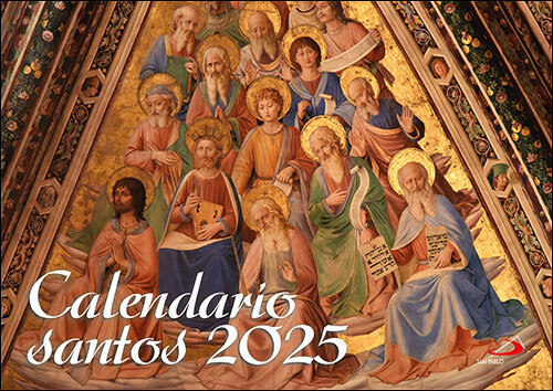 CALENDARIO PARED SANTOS 2025