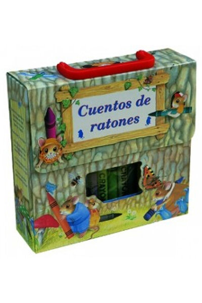 CUENTOS DE RATONES (MALETIN LIBROS+12 CERAS)