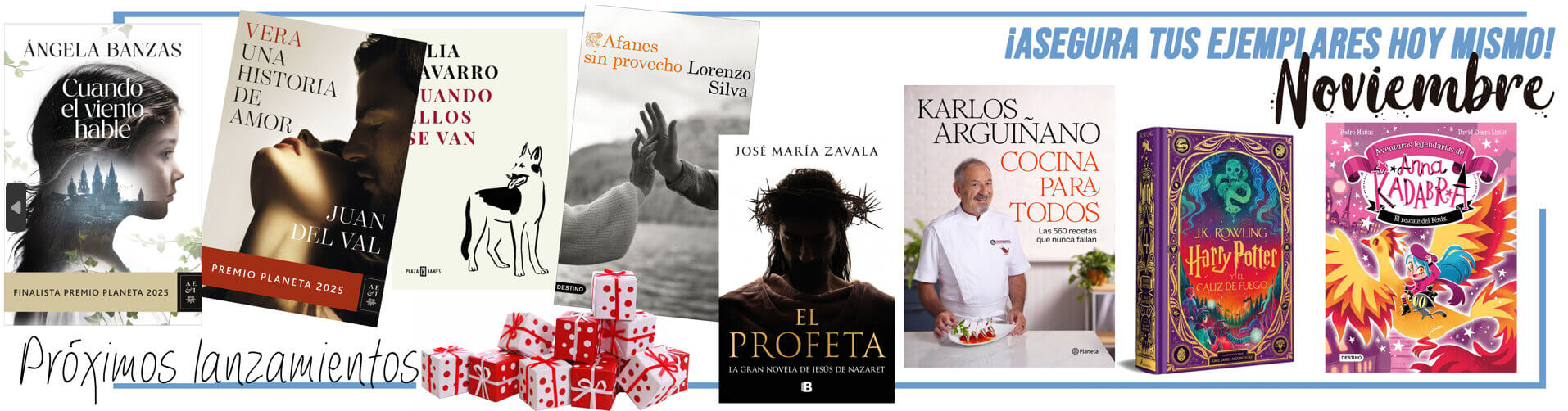 Novedades de noviembre y Premios Planeta 2025  Resrvalos ya!