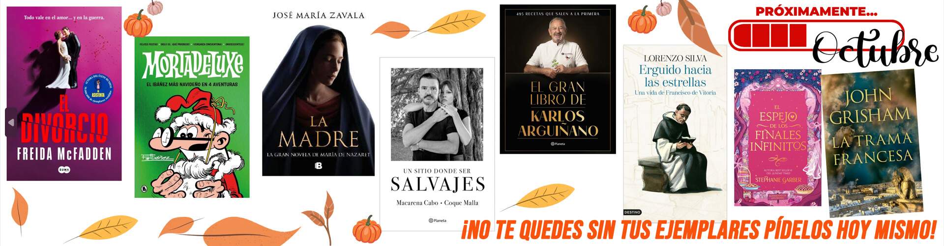 �Antic�pate a la temporada y asegura ya tus pr�ximos lanzamientos de octubre y noviembre! ? �No te quedes sin la primera